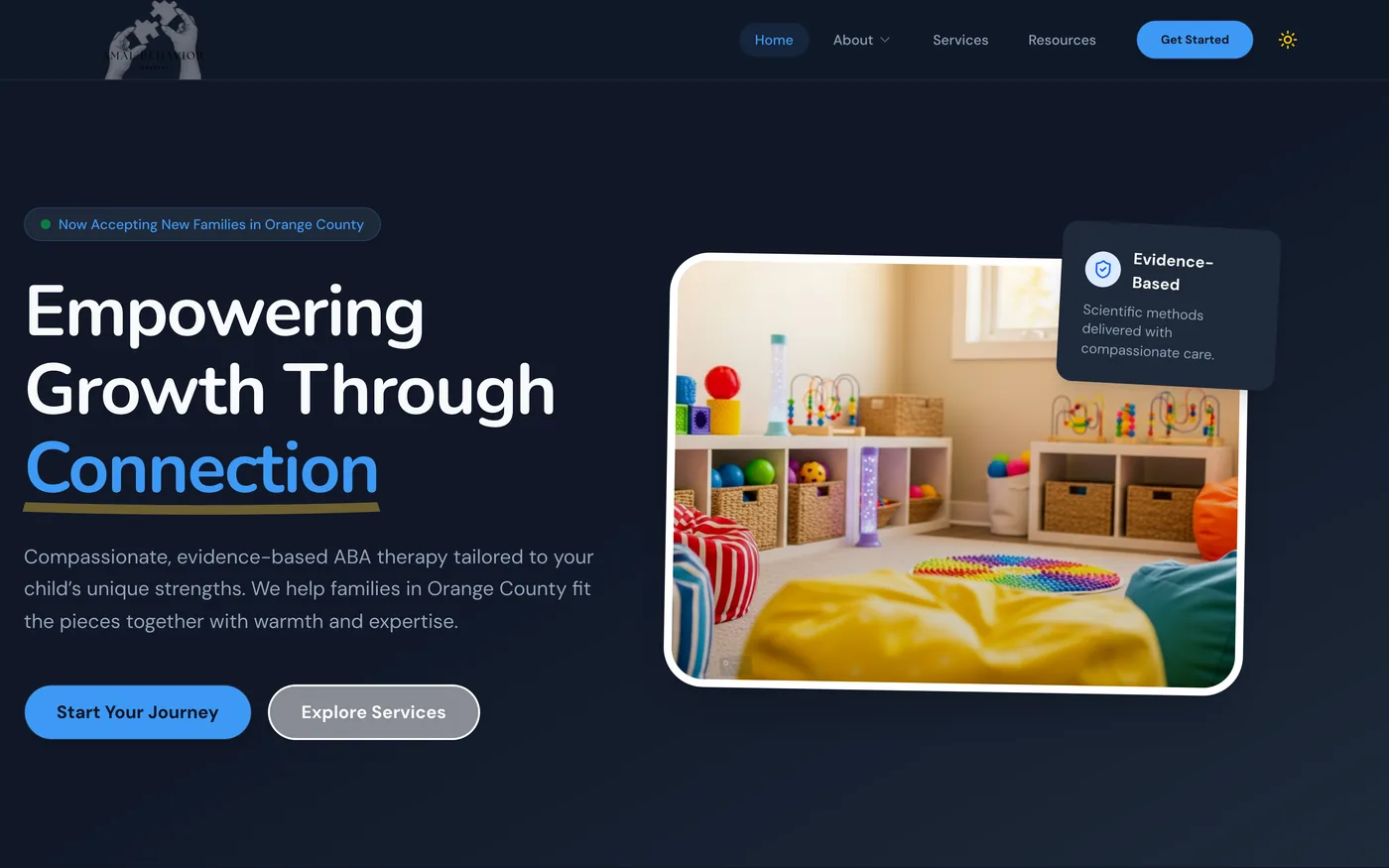 Amal Behavior website built by Web Liftz