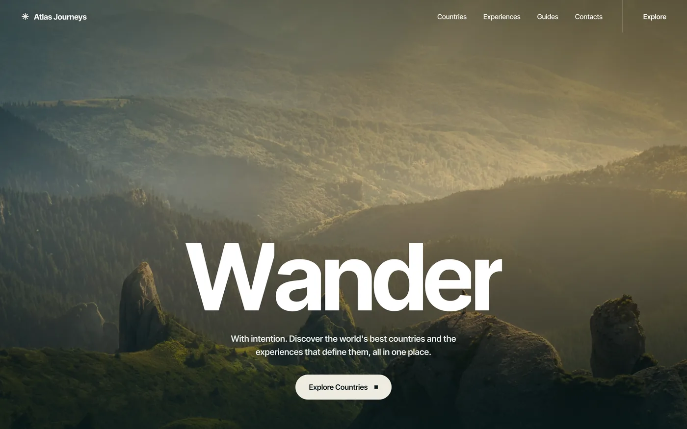 Atlas Journeys website built by Web Liftz