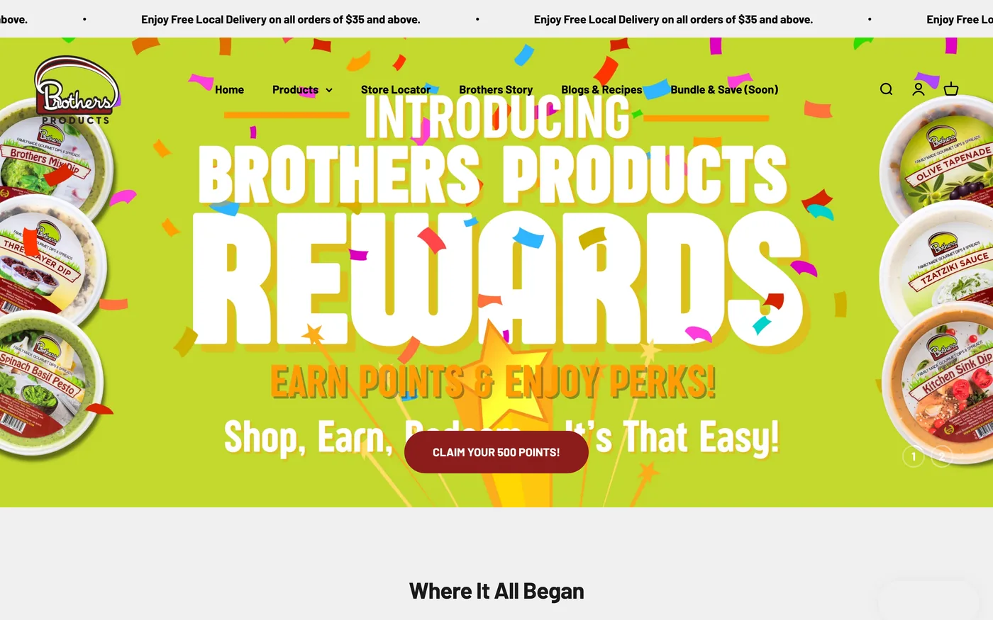 Brothers Products website built by Web Liftz