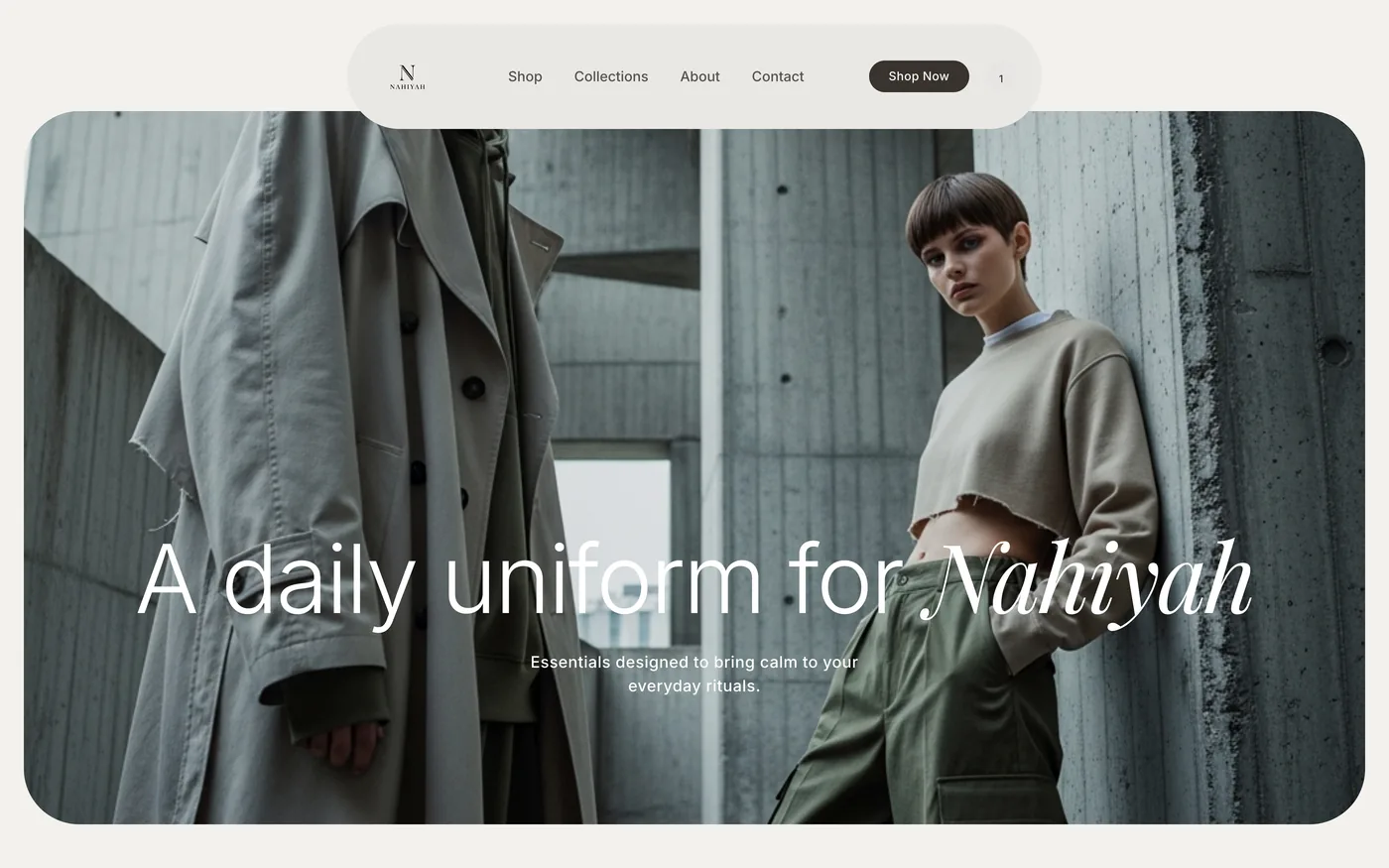 Nahiyah website built by Web Liftz